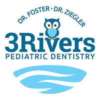 3Rivers Pediatric Dentistry logo white circle